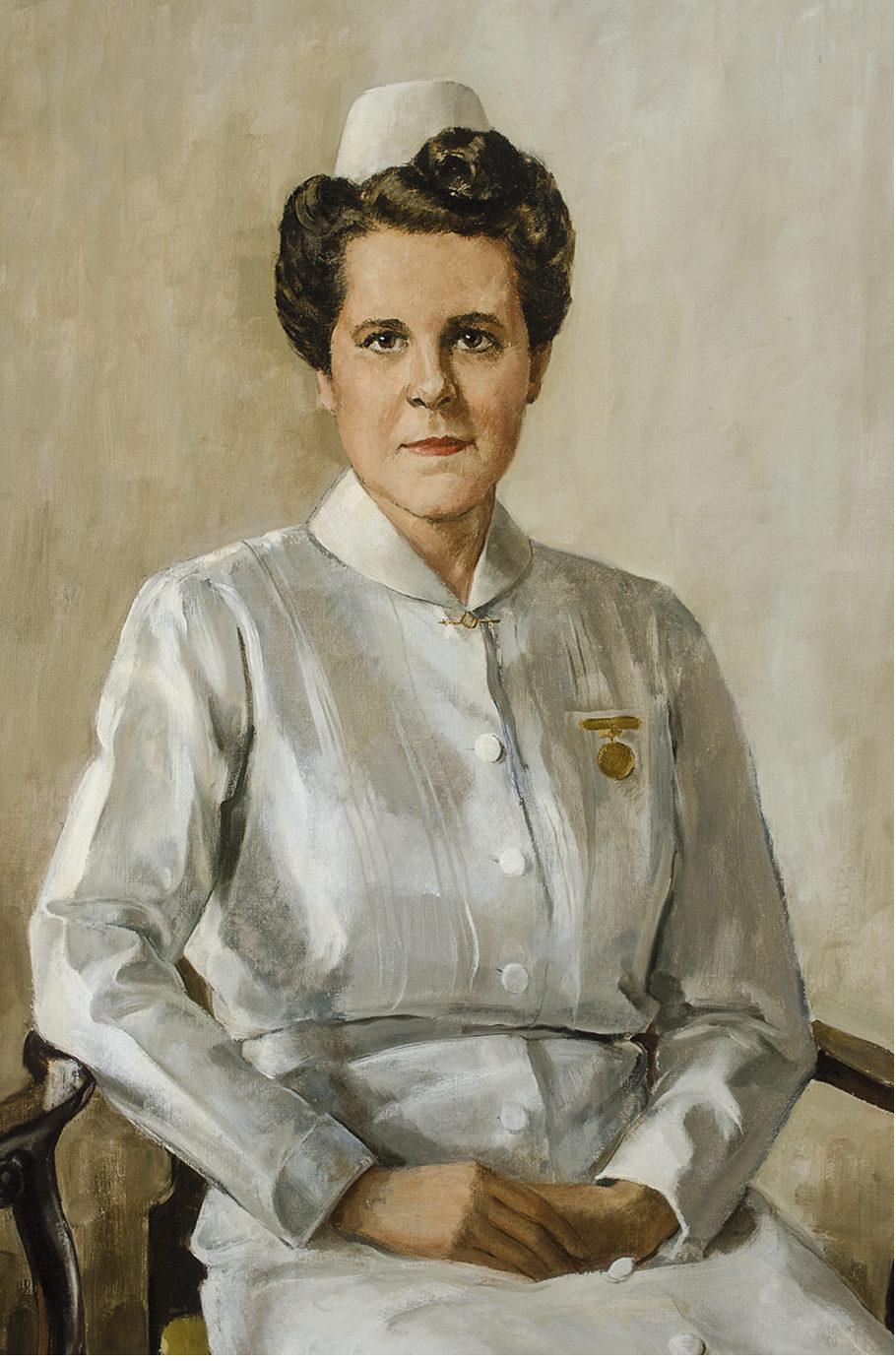 painted portrait of Mary Mathewson